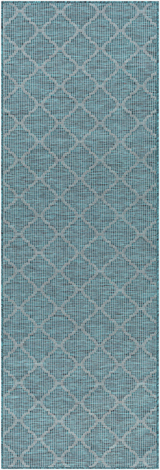 Pasadena PSA-2342 7ft Runner Machine Woven Indoor/Outdoor Runner Rug