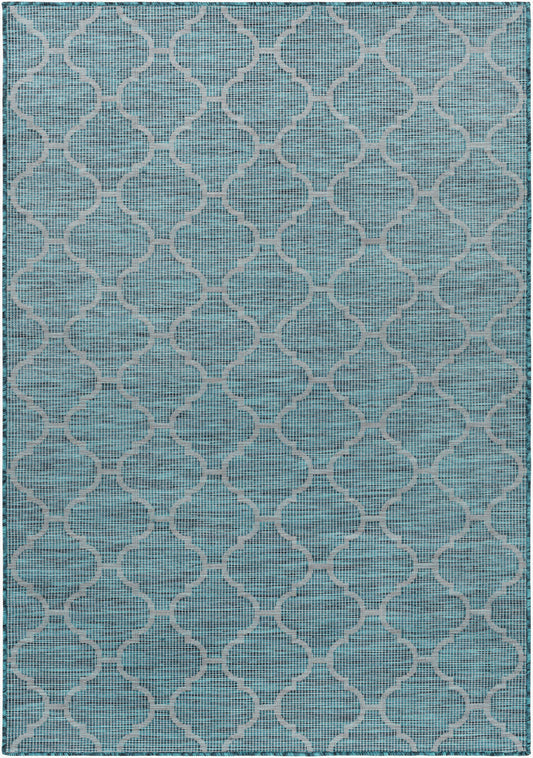 Alfombra decorativa para interior y exterior Pasadena PSA-2342 de 2' x 4', tejida a máquina