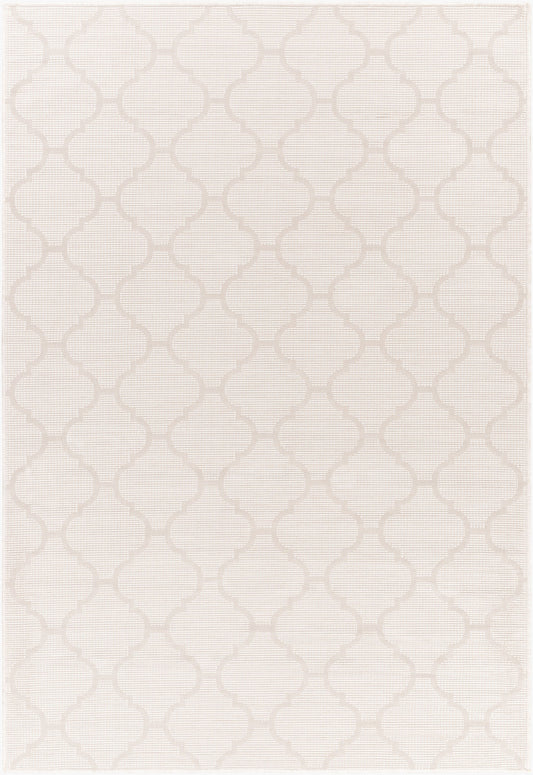 Alfombra decorativa para interior y exterior Pasadena PSA-2345 de 2' x 4', tejida a máquina