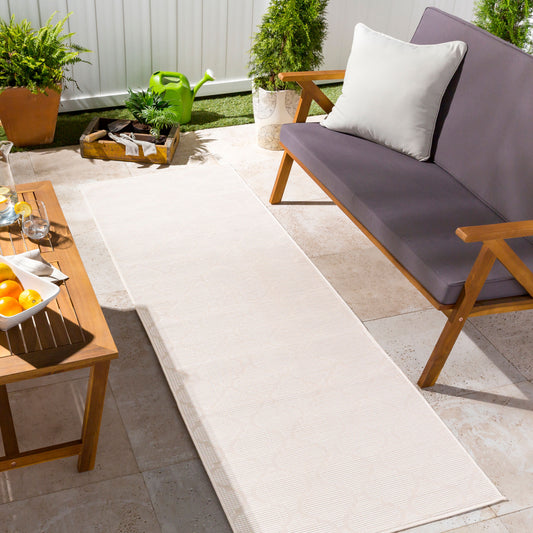 Pasadena PSA-2345 7ft Runner Machine Woven Indoor/Outdoor Runner Rug