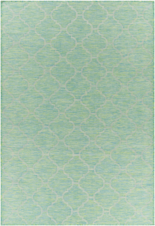 Alfombra Pasadena PSA-2346 de 1,52 m x 2,13 m, tejida a máquina, para interior y exterior
