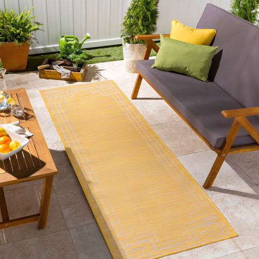 Pasadena PSA-2354 7ft Runner Machine Woven Indoor/Outdoor Runner Rug