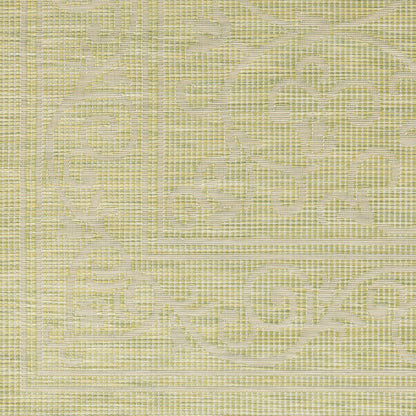Alfombra decorativa para interior y exterior Pasadena PSA-2355 de 2' x 4', tejida a máquina