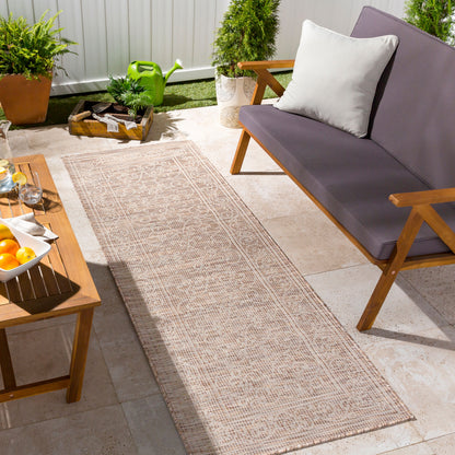 Pasadena PSA-2356 7ft Runner Machine Woven Indoor/Outdoor Runner Rug