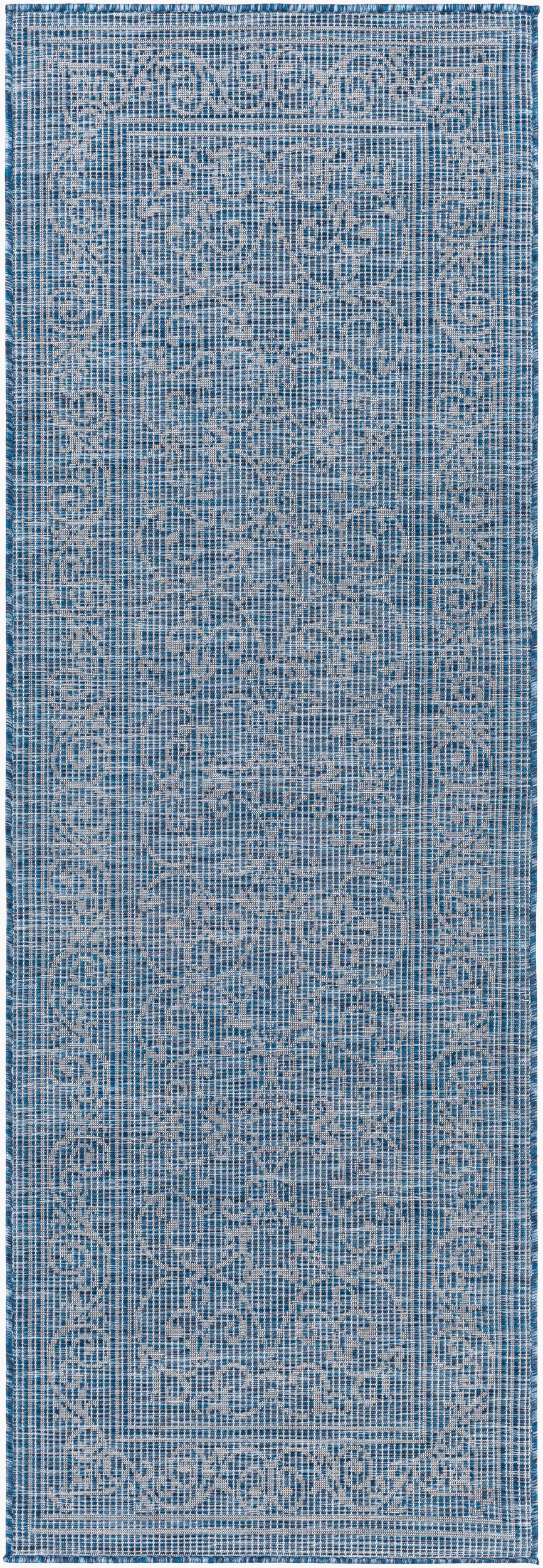Pasadena PSA-2358 7ft Runner Machine Woven Indoor/Outdoor Runner Rug