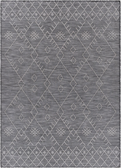 Alfombra decorativa para interior y exterior Pasadena PSA-2362 de 2' x 4', tejida a máquina