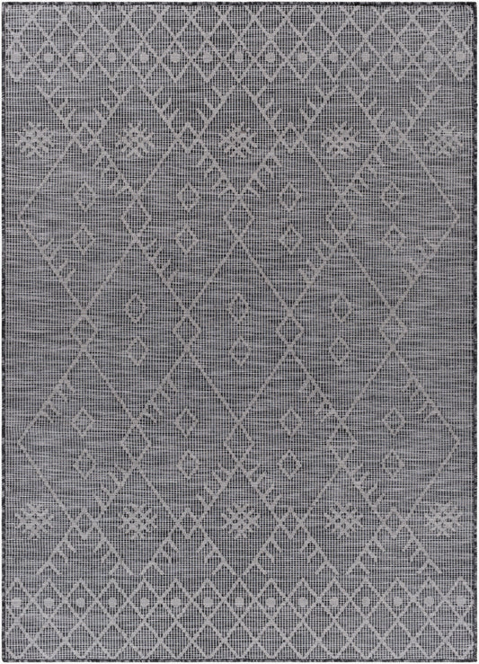Alfombra decorativa para interior y exterior Pasadena PSA-2362 de 2' x 4', tejida a máquina