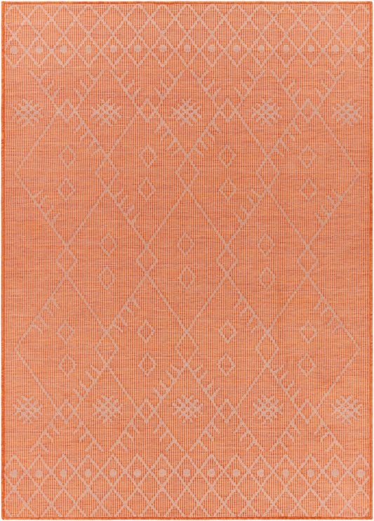 Alfombra decorativa para interior y exterior Pasadena PSA-2365 de 2' x 4', tejida a máquina