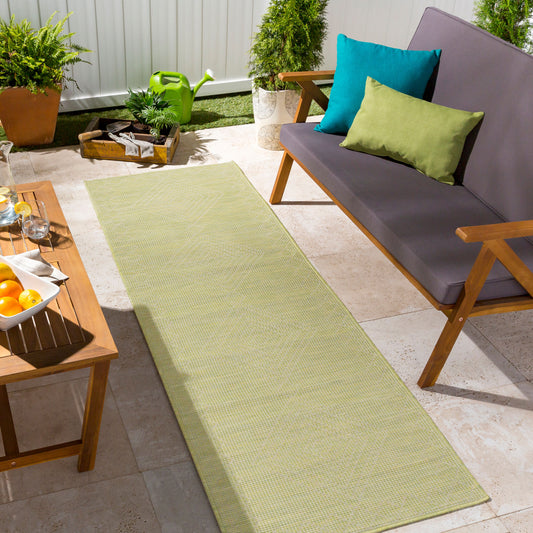 Pasadena PSA-2366 7ft Runner Machine Woven Indoor/Outdoor Runner Rug