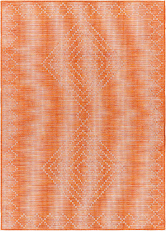 Alfombra decorativa para interior y exterior Pasadena PSA-2371 de 2' x 4', tejida a máquina