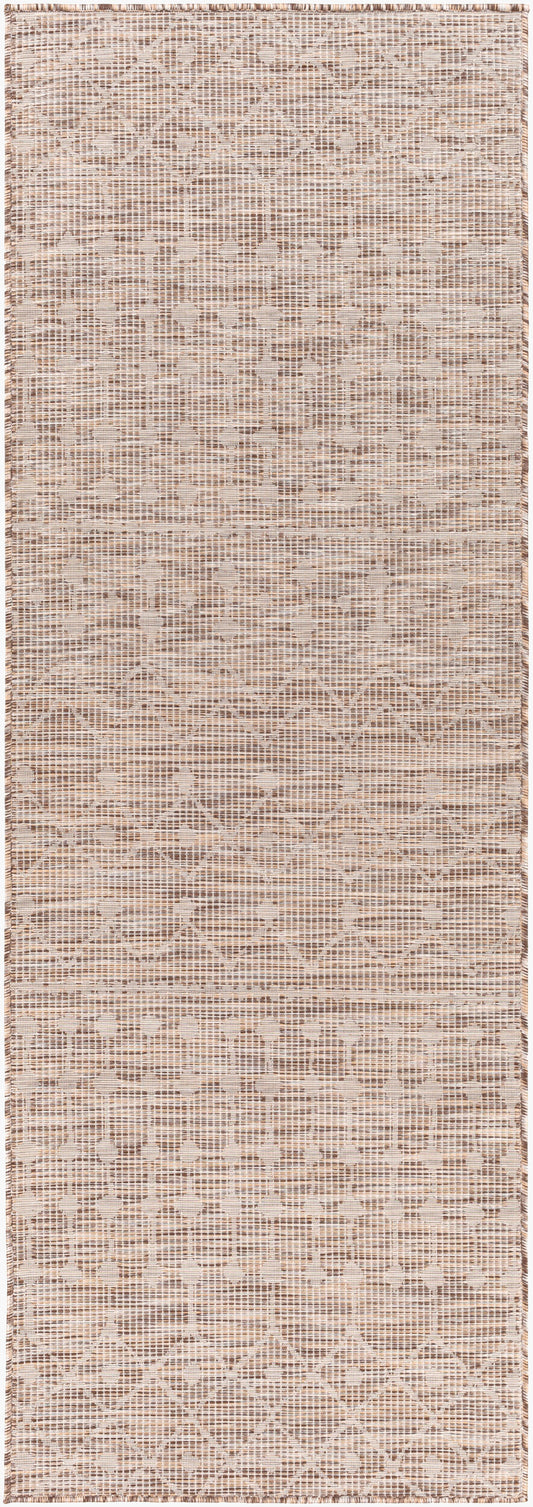 Pasadena PSA-2373 7ft Runner Machine Woven Indoor/Outdoor Runner Rug