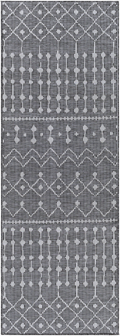 Pasadena PSA-2374 7ft Runner Machine Woven Indoor/Outdoor Runner Rug