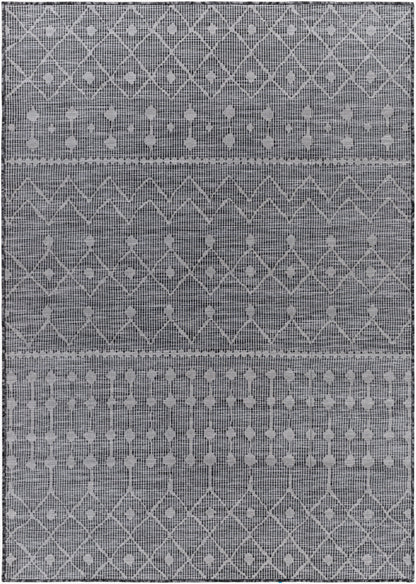 Alfombra decorativa para interior y exterior Pasadena PSA-2374 de 2' x 4', tejida a máquina