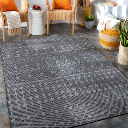 Pasadena PSA-2374 7ft Runner Machine Woven Indoor/Outdoor Runner Rug