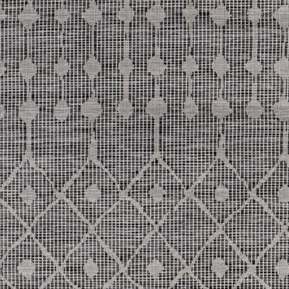 Alfombra decorativa para interior y exterior Pasadena PSA-2374 de 2' x 4', tejida a máquina