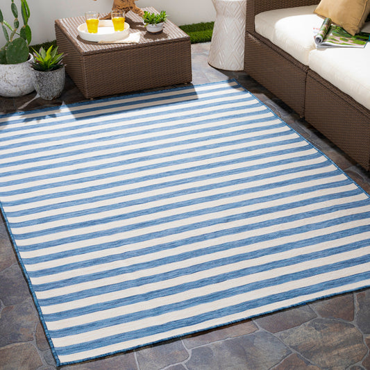Pasadena PSA-2379 7ft Runner Machine Woven Indoor/Outdoor Runner Rug