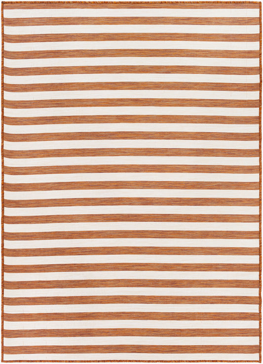 Alfombra decorativa para interior y exterior Pasadena PSA-2380 de 2' x 5', tejida a máquina