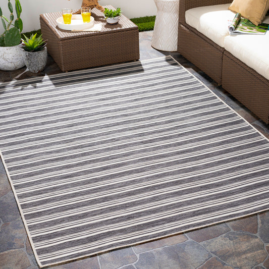 Pasadena PSA-2384 7ft Runner Machine Woven Indoor/Outdoor Runner Rug