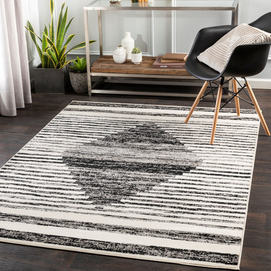 Pisa PSS-2312 5' x 7' Machine Woven Area Rug