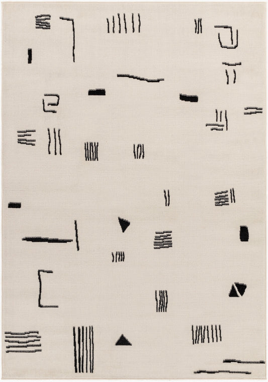 Pisa PSS-2357 5' x 7' Machine Woven Area Rug