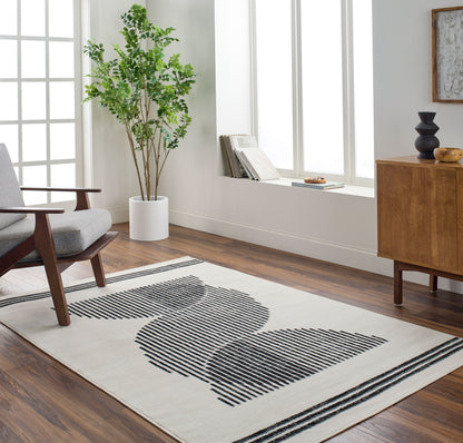 Pisa PSS-2364 6' x 9' Machine Woven Area Rug