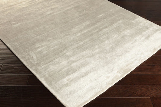 Alfombra decorativa de seda sintética hecha a mano Pure PUR-3003 de 2' x 3'