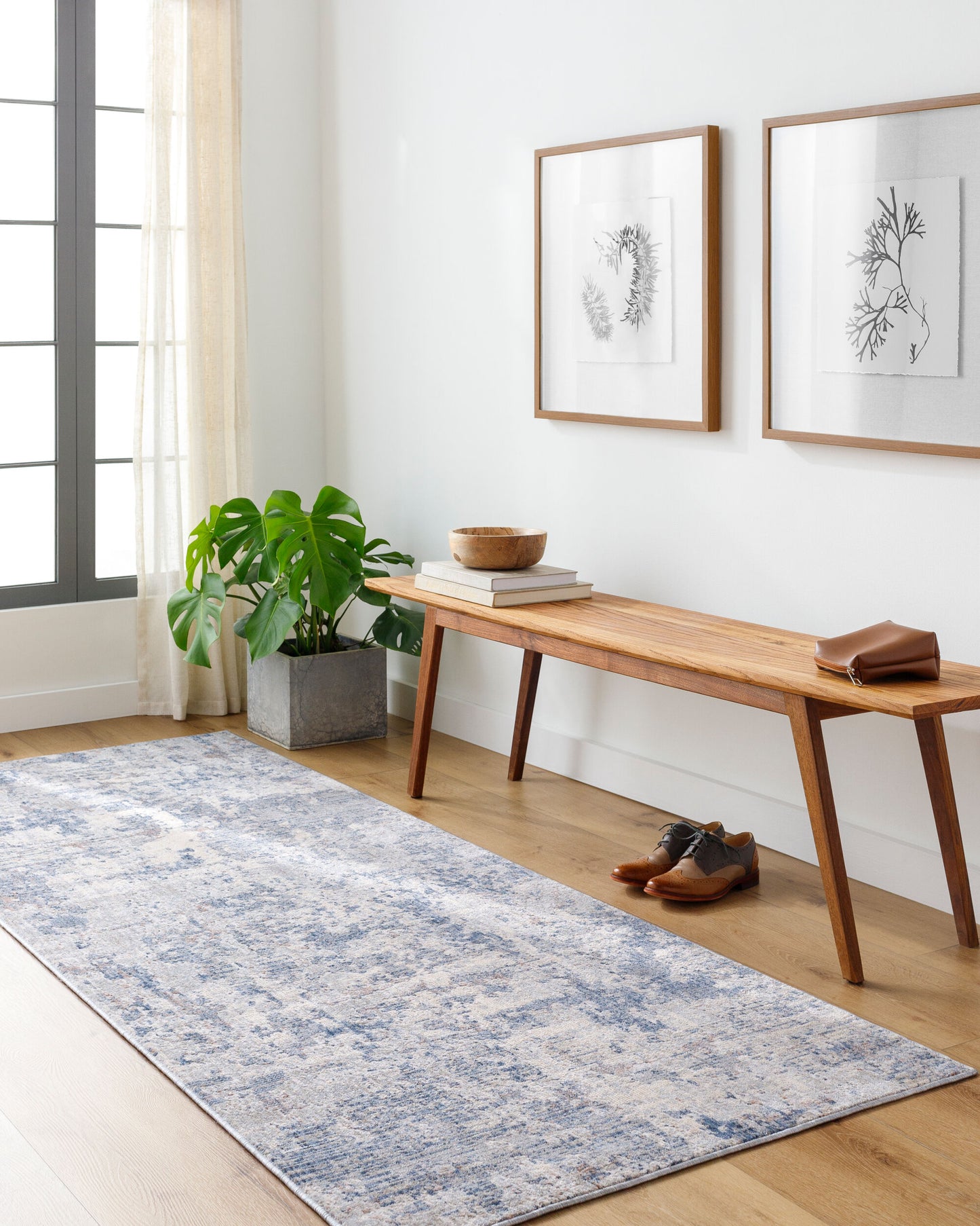 Palazzo PZL-2301 10ft Runner Machine Woven Runner Rug
