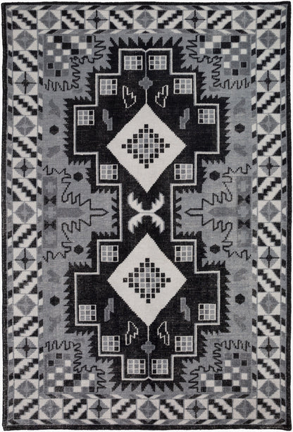 Pazar PZR-6004 2' x 3' Handmade Wool Accent Rug