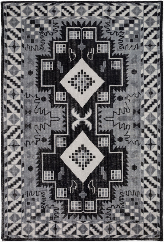 Pazar PZR-6004 2' x 3' Handmade Wool Accent Rug