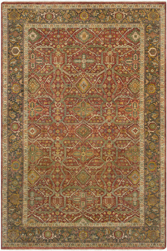Pazyryk PZY-1001 2' x 3' Handmade Wool Accent Rug