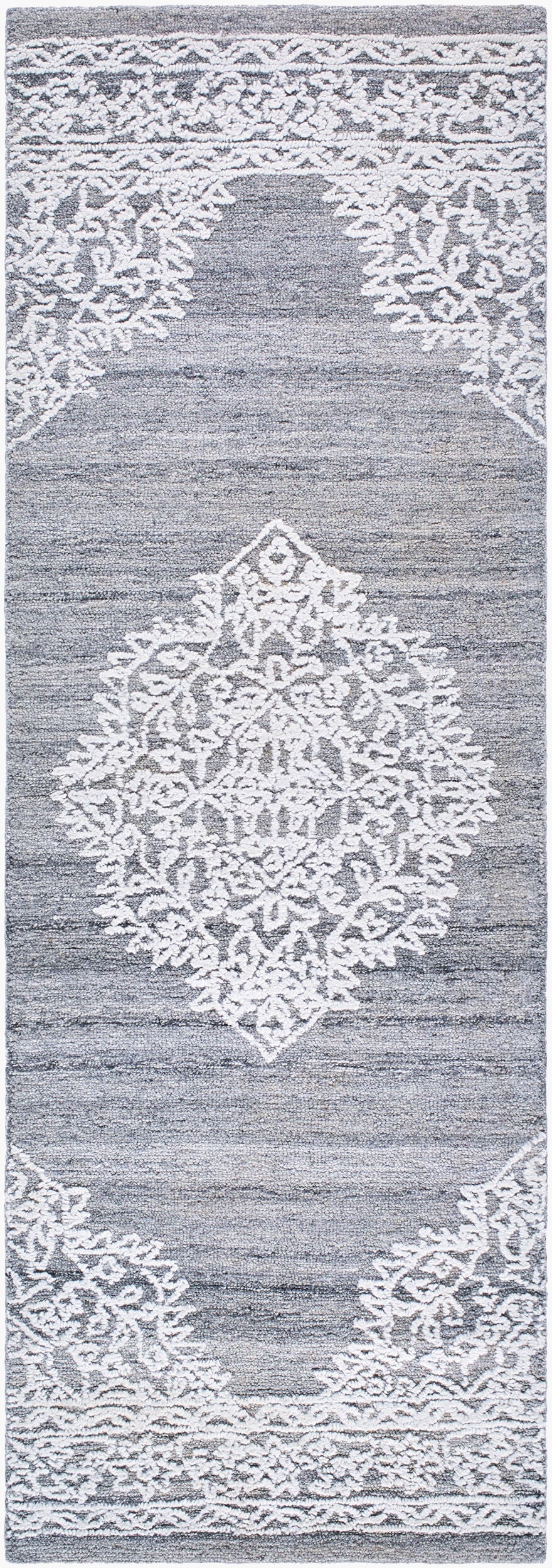 Piazza PZZ-2301 8ft Runner Handmade Recyled Runner Rug