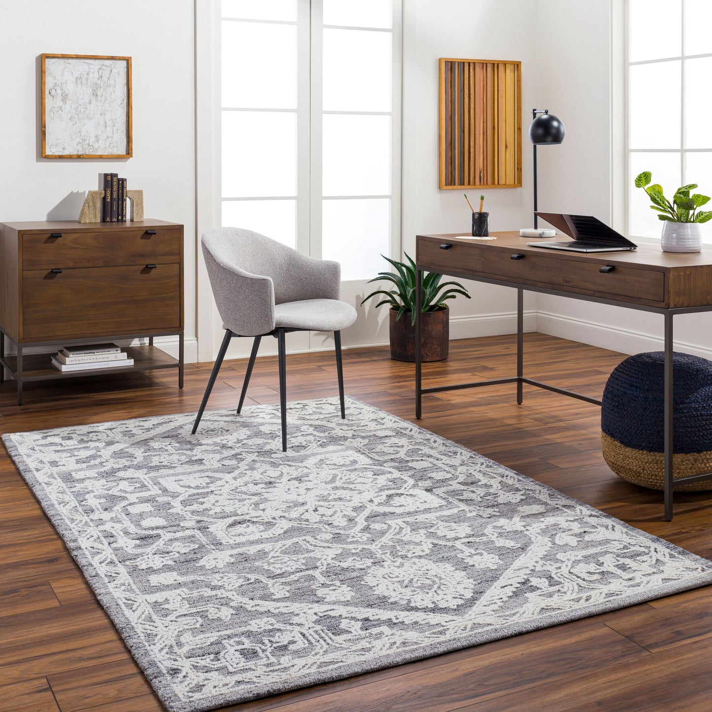 Piazza PZZ-2303 2' x 3' Handmade Recyled Accent Rug