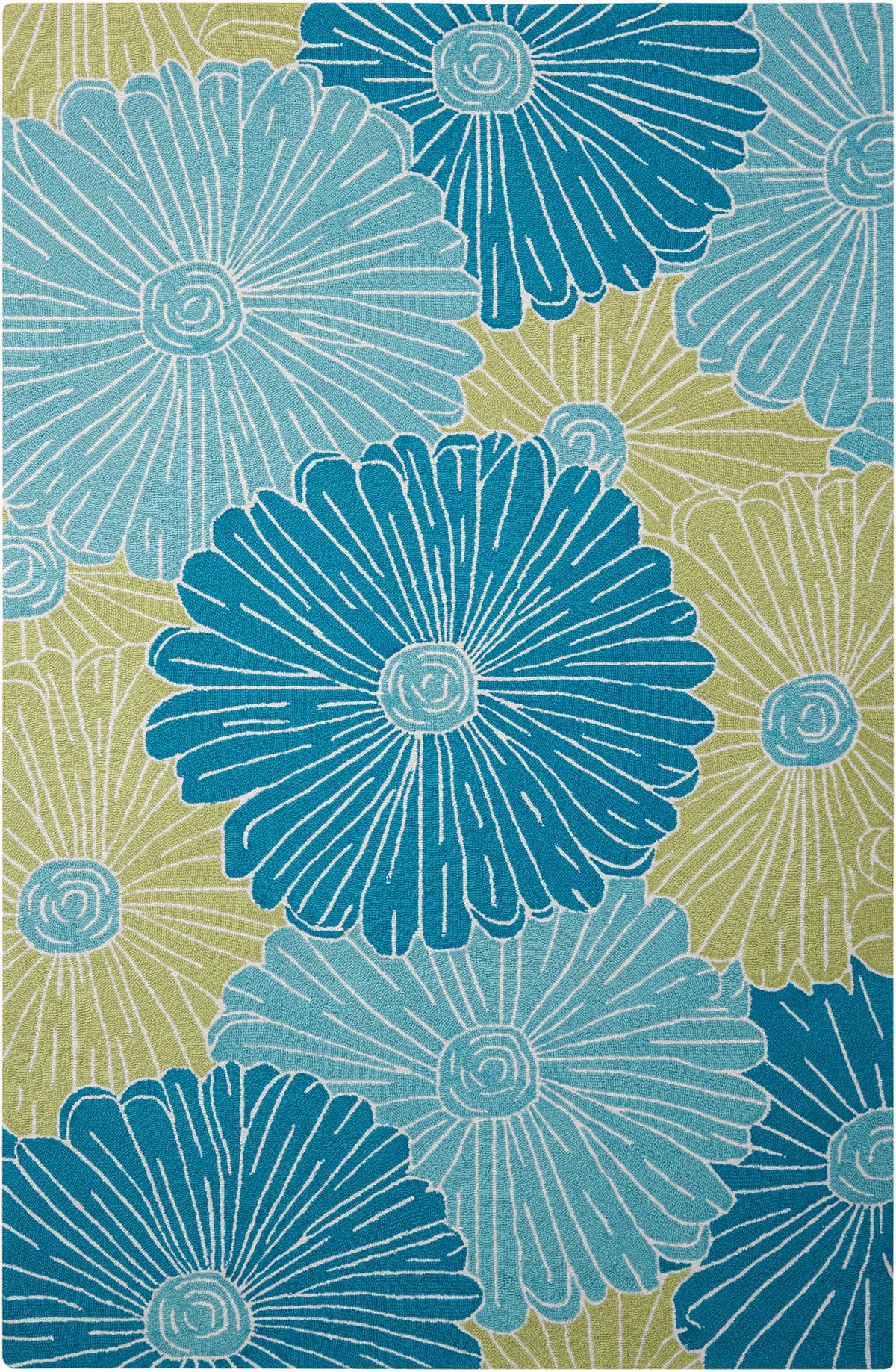 Fantasy FA25 Seafoam Hooked Rug