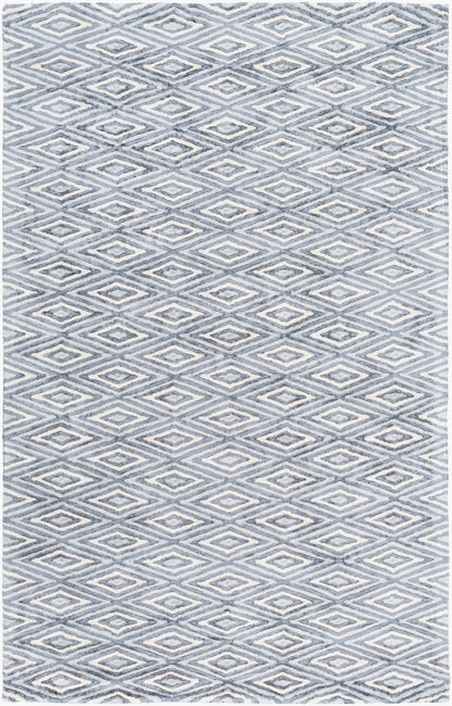 Quartz QTZ-5015 3' x 5' Handmade Faux Silk Accent Rug