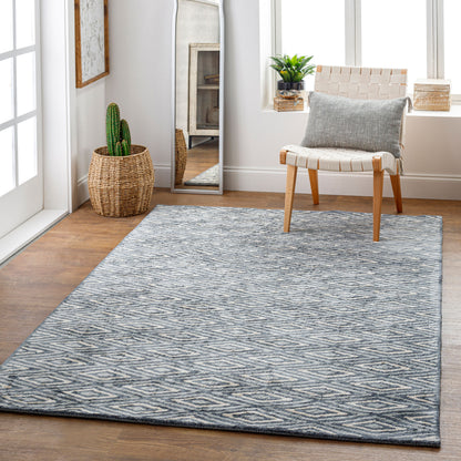 Quartz QTZ-5015 3' x 5' Handmade Faux Silk Accent Rug