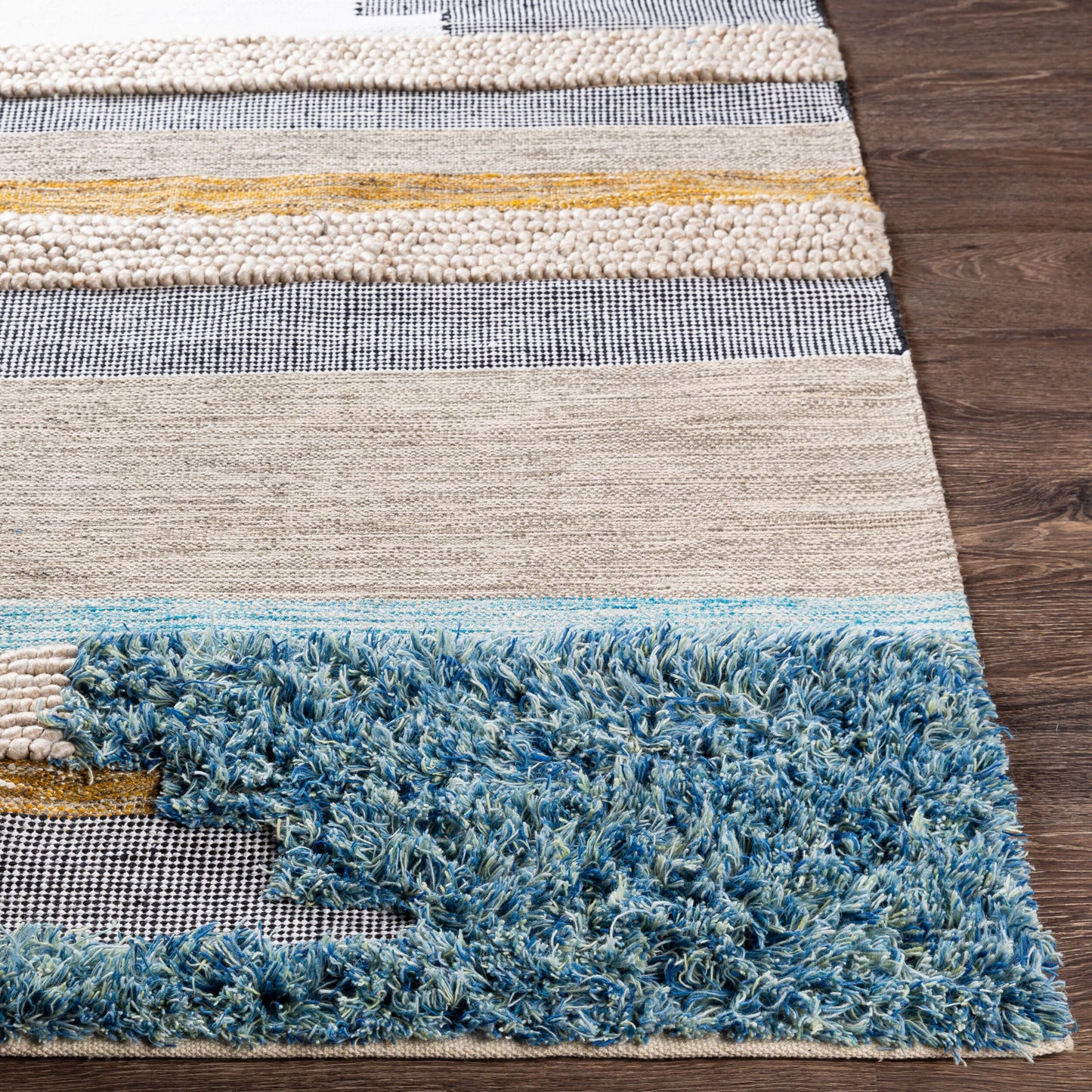 Quenby QUE-2301 8ft Runner Handmade Runner Rug