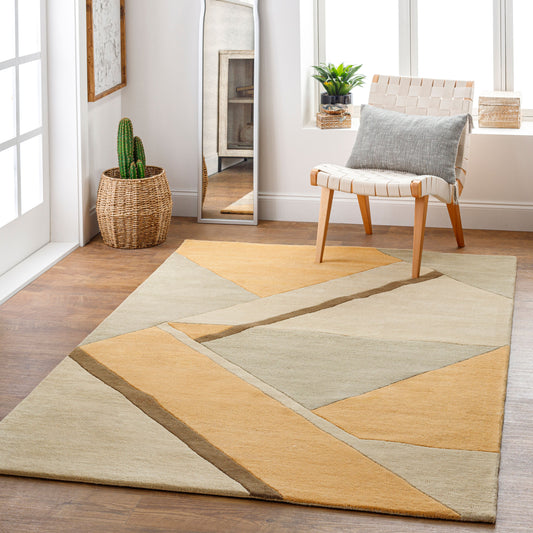 Queens QUN-2305 9' x 12' Handmade Wool Area Rug
