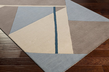 Queens QUN-2306 2' x 3' Handmade Wool Accent Rug