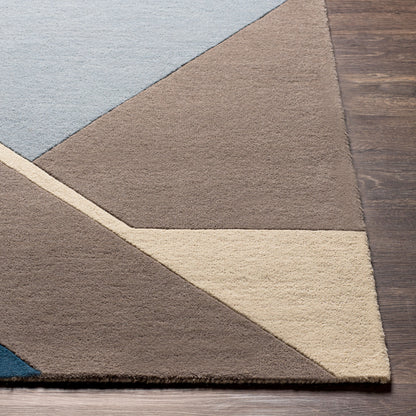 Queens QUN-2306 2' x 3' Handmade Wool Accent Rug