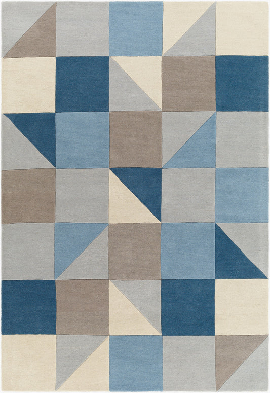 Alfombra decorativa de lana hecha a mano Queens QUN-2308 de 2' x 3'