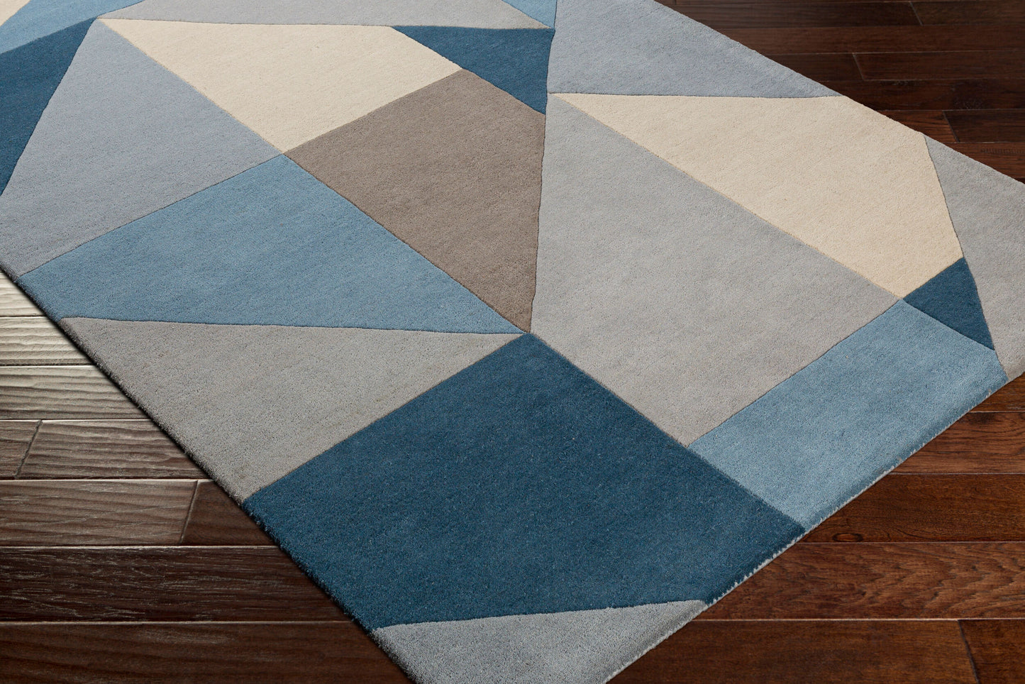 Alfombra decorativa de lana hecha a mano Queens QUN-2309 de 90 x 150 cm