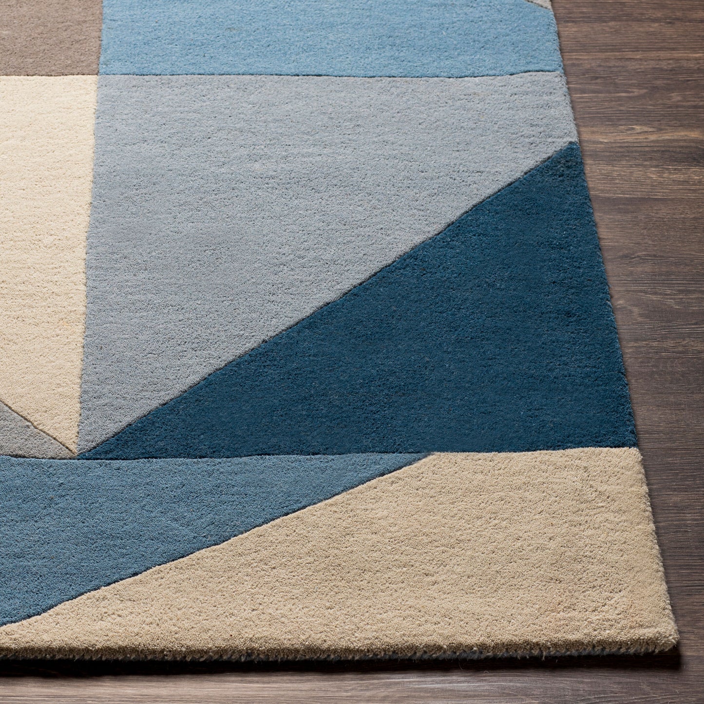 Alfombra decorativa de lana hecha a mano Queens QUN-2309 de 90 x 150 cm