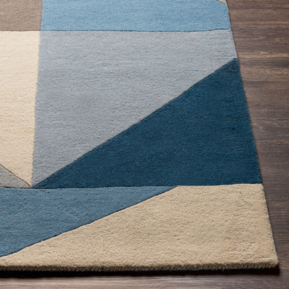 Alfombra decorativa de lana hecha a mano Queens QUN-2309 de 90 x 150 cm