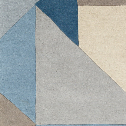 Alfombra decorativa de lana hecha a mano Queens QUN-2309 de 90 x 150 cm