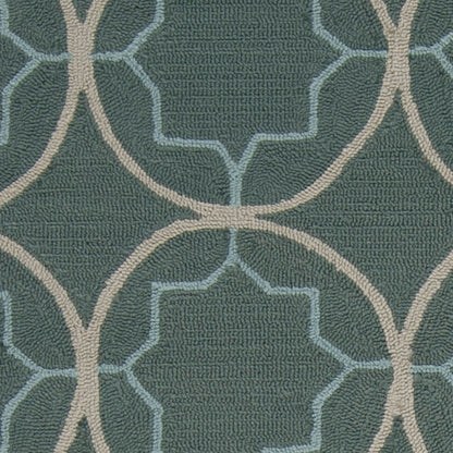 Alfombra Rain RAI-1093 de 2,7 x 3,6 m para interior y exterior, hecha a mano
