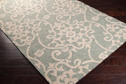Alfombra redonda Rain RAI-1103 de 2,4 m para interior y exterior, hecha a mano
