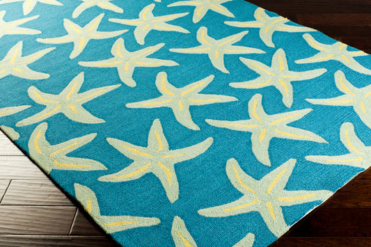 Alfombra Rain RAI-1137 de 2,7 x 3,6 m para interior y exterior, hecha a mano