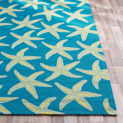 Alfombra Rain RAI-1137 de 2,7 x 3,6 m para interior y exterior, hecha a mano