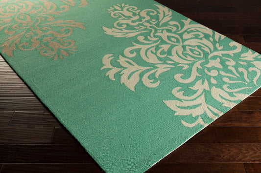Alfombra redonda Rain RAI-1162 de 2,4 m, hecha a mano, para interior y exterior