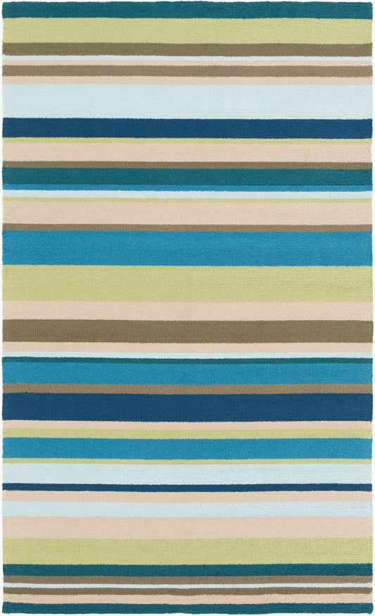 Alfombra Rain RAI-1208 de 3 x 4,2 m para interior y exterior, hecha a mano